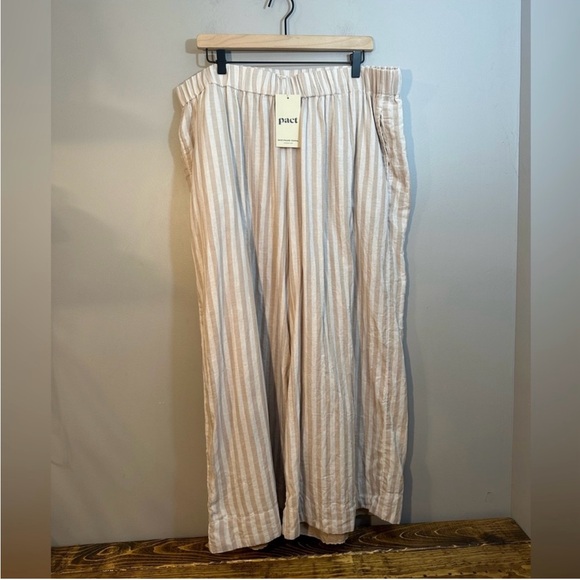 PACT Coastal Double Gauze Wide Leg Pant XXL - Picture 2 of 11